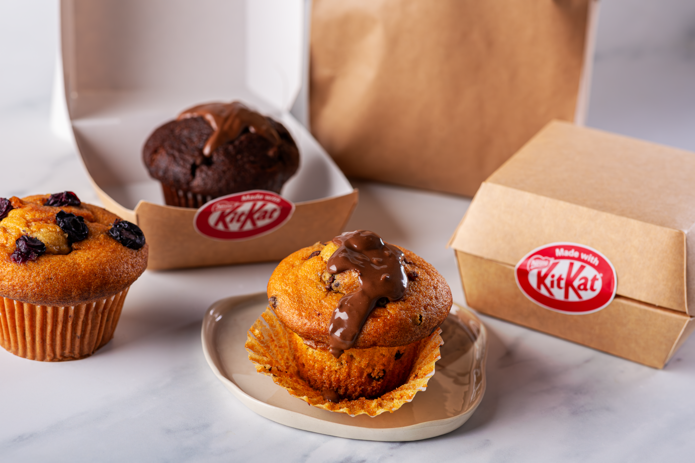KitKat cupcakes