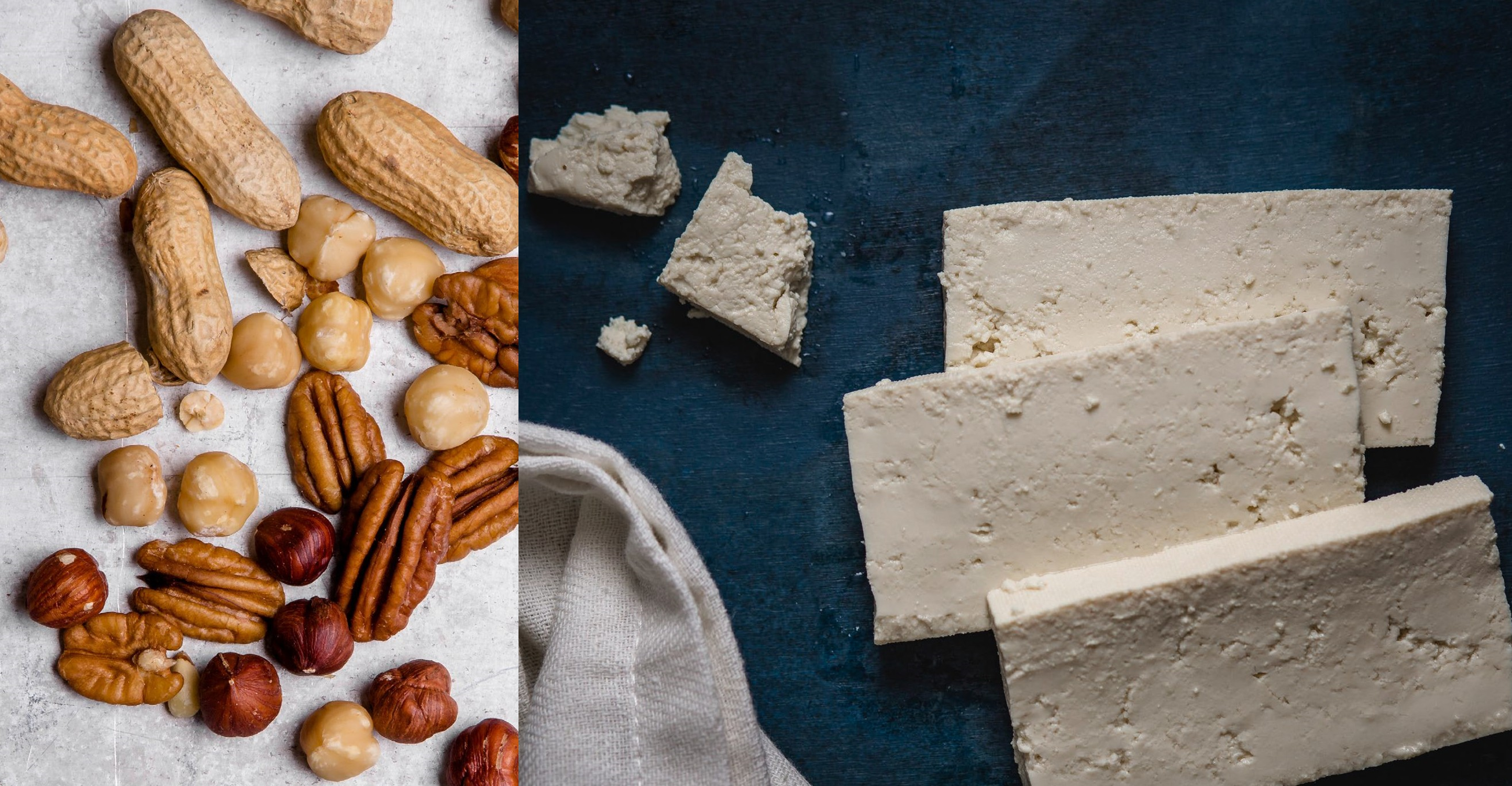 nuts and tofu