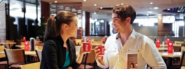 Nescafe coffee at the table for two