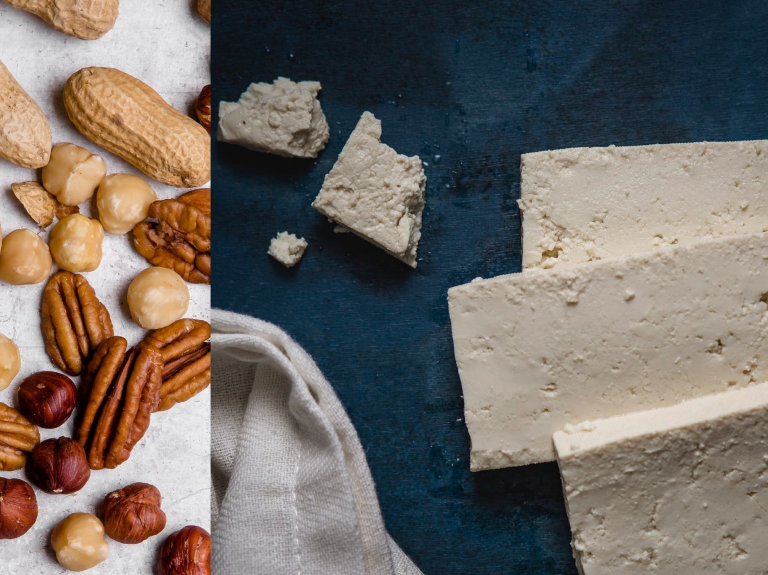 nuts and tofu