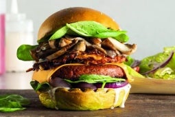 burger vegan cu ciuperci